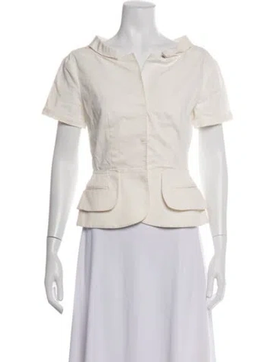 Pre-owned Prada Blazer In Neutrals