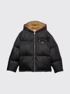 Prada Womens Black Re-nylon Padded Shell-down Jacket In Pattern