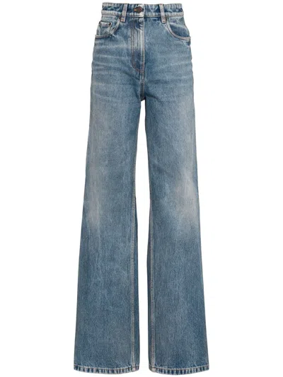 Prada High-rise Straight-leg Jeans In Blue