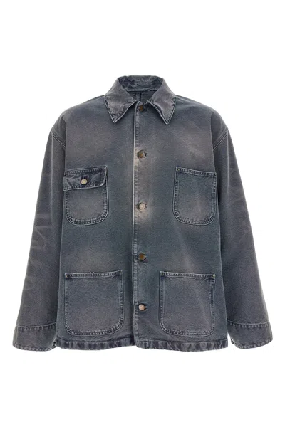 PRADA BLOUSON CANVAS DISTRESSED