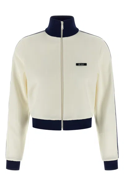 Prada Blouson Crop In White