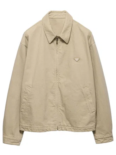 PRADA BLOUSON IN DENIM OLD