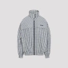 Prada Jacket High Collar Elastic Cuffs Hem In Multi