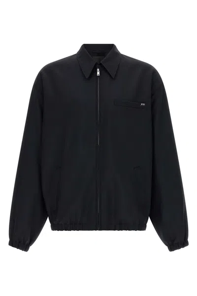 Prada Blouson Light Mohair In Black