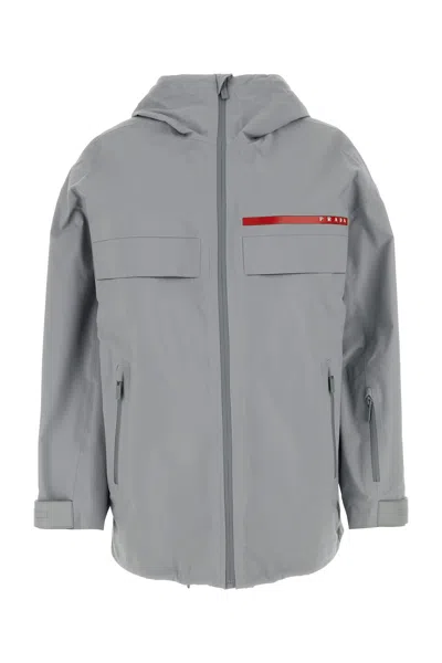 アウターその他 Prada Chalk GORE-TEX oversize k-way Prada Prada Woman Chalk Gore-Texâ® Oversize K-Way | luosophy