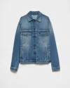 Prada Blousonjacke Aus Denim In Hellblau