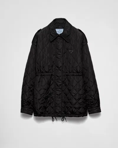 Prada Blousonjacke Aus Leichtem Re-nylon In Schwarz