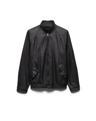Prada Blousonjacke Aus Nappa-leder In Black