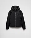 Prada Re-nylon Blouson Jacket In Black