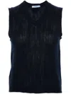 Prada Blue Cashmere Vest In Blue