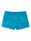 Prada Drawstring Swim Shorts In Blue