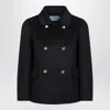 Prada Double-breasted Jacket In Blue