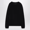 Prada Blue Cashmere Sweater In Black