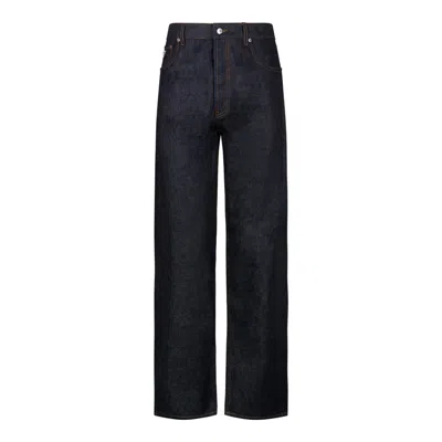 Prada Blue Cotton Clothing Jeans In Black