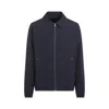 Prada Cotton Blouson With Contrasting Stitching In Blue