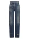 Prada Blue Cotton Pants In Blue