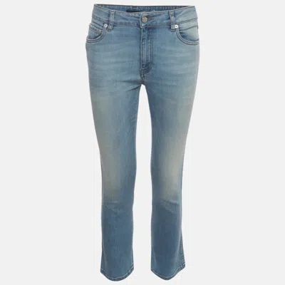 Pre-owned Prada Blue Denim Mid Rise Regular Fit Jeans M/ Waist 28"
