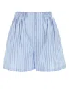 Prada Striped Poplin Bermudas