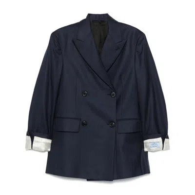 Prada Blue Jackets - Blazers Women