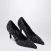 Prada Blue Knitted Décolleté In Black