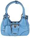 Prada Blue Leather Soft Padded Re-edition 2002 Moon Bag (authentic Pre-loved)