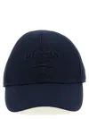 Prada Drill Baseball Cap In Blue