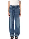 Prada Wide-leg Denim Jeans In Blue