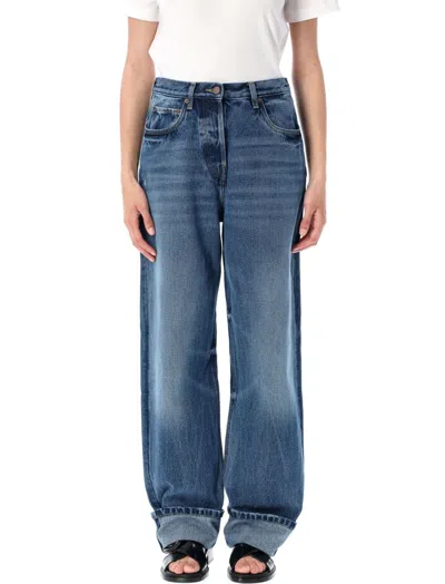 Prada Wide-leg Denim Jeans In Blue