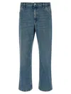 Prada Belt Loop Jeans In Blue