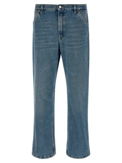 PRADA BLUE MID RISE JEANS
