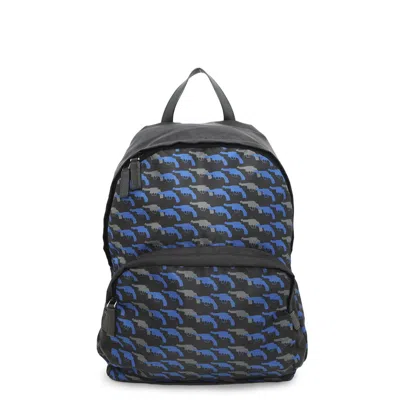 Pre-owned Prada Blue Nylon Backpack () In Multi