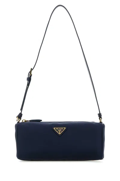 Prada Blue Nylon Beauty Case