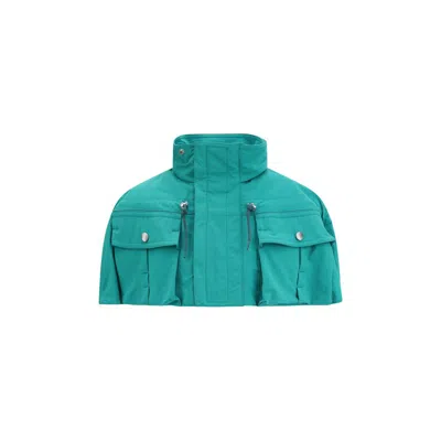 PRADA BLUE NYLON COAT