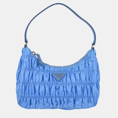 Pre-owned Prada Blue Nylon Handbag