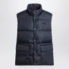 Prada Re-nylon Sleeveless Down Jacket In Blue
