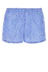 Prada Elastic Waist Printed Swimming Trunks In Multi