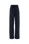 Prada Re-nylon And Lace Trousers In Blue