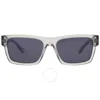Prada Open Box -  Blue Rectangular Men's Sunglasses Pr 25zs U430a9 56 In Blue / Grey