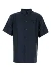 Prada Blue Satin Shirt