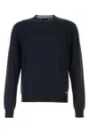 Prada Silk Crew Neck Sweater With Ribbed Cuffs
