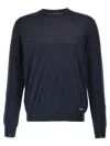 Prada Silk Sweater Sweaters And Cardigans Blue In Blue