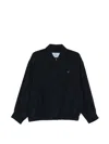 Prada Blue Silk Washed Silk In Black