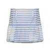 Prada Striped Poplin Mini Skirt In Blue