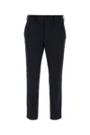 PRADA BLUE STRETCH POLYESTER PANT