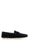 Prada Blue Suede Loafers