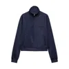 Prada Technical Fabric Cardigan In Blue