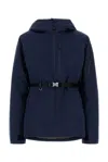 Prada Tech Fabric Jacket With Wool-blend Lining In Blue