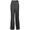 Prada Printed Silk Pant In Black