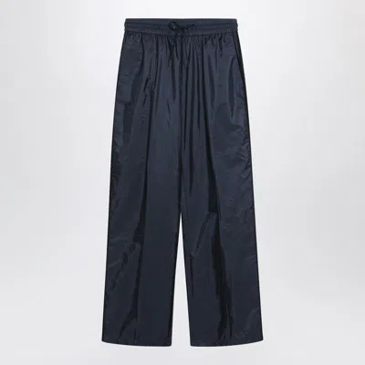 PRADA PRADA  BLUE TROUSERS IN RE-NYLON