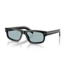 Prada 0pr B11s Rectangular Black Acetate Sunglasses In Black
